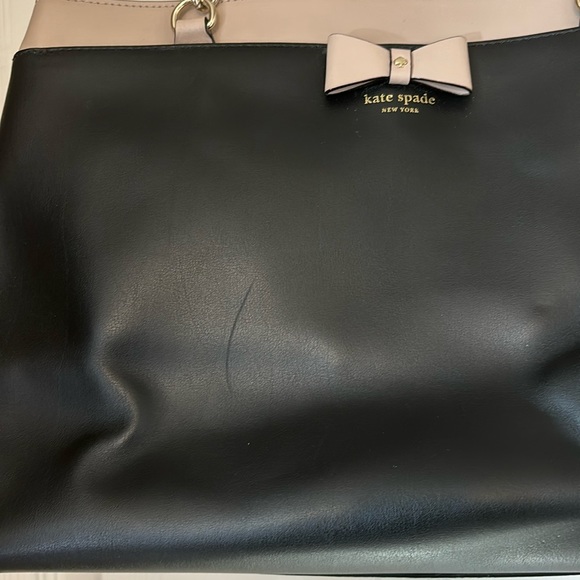 🎁💕👀 Kate Spade Baldwin Street Maryanne (WKRU4861) Black/Almond EUC - Picture 7 of 7